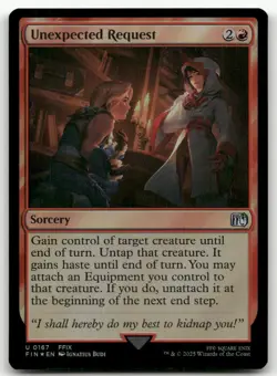 Unexpected Request #167 (Foil) (NM) Final Fantasy FIN Magic MTG - Image 1