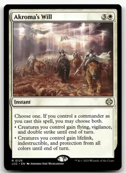 Akroma's Will #125 (NM) Lost Caverns of Ixalan LCC Magic MTG - Image 1