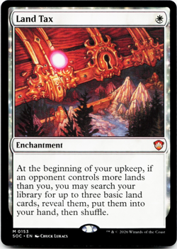 Land Tax [Commander: Secrets of Strixhaven] SOC Magic MTG ⚪ - Image 1