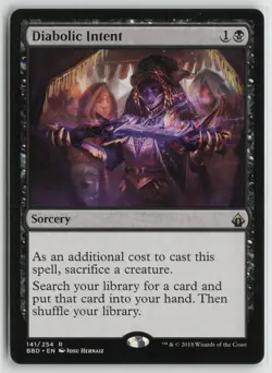 Diabolic Intent Lightly Played 141 Battlebond Magic: The Gathering - Image 1