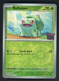 2023 Pokemon MEW EN Best Buy Exclusive #001 Bulbasaur - Image 1