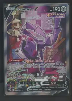 2021 Pokemon SWSH Fusion Strike #255 FA Genesect V - Image 1