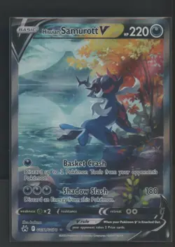 2023 Pokemon SWSH Crown Zenith Galarian Gallery #GG51 Hisuian Samurott V - Image 1