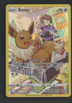 2022 Pokemon SWSH Brilliant Stars Trainer Gallery #TG11 FA Eevee - Image 1