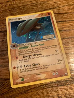 Pokemon - Kabutops 7/92 - Holo - LEGEND MAKER STAMP - *NM* - Image 1