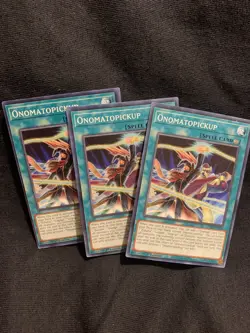 Yugioh! x3 ONOMATOPICKUP LDS3 Common 1st Ed 3x Yu-gi-oh! Tcg SET FAST SHIP - Image 1