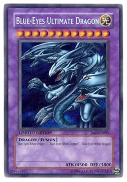 Yugioh! LP Blue-Eyes Ultimate Dragon - JMP-EN005 - Secret Rare - Limited Edition - Image 1