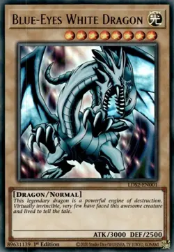 Yugioh! LP Blue-Eyes White Dragon - LDS2-EN001 - Ultra Rare - 1st Edition Lightl - Image 1