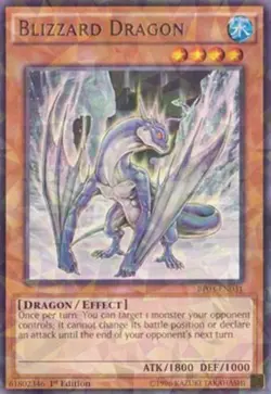 Yugioh! LP Blizzard Dragon - BP03-EN031 - Shatterfoil - 1st Edition Lightly Play - Image 1