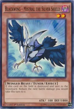 Yugioh! LP Blackwing - Mistral the Silver Shield - LC5D-EN117 - Common - 1st Edi - Image 1