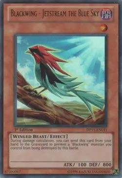 Yugioh! LP Blackwing - Jetstream the Blue Sky - DP11-EN011 - Ultra Rare - 1st Ed - Image 1
