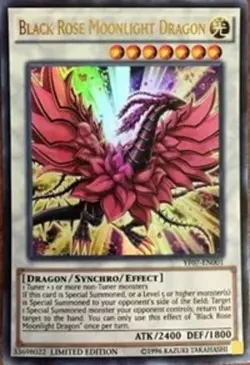 Yugioh! LP Black Rose Moonlight Dragon - YF07-EN001 - Ultra Rare - Limited Editi - Image 1