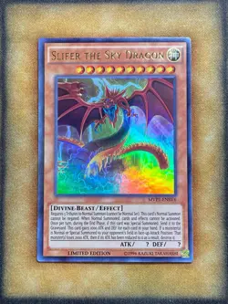 Yugioh Slifer the Sky Dragon MVP1-ENSV6 Ultra Rare Limited Edition NM - Image 1