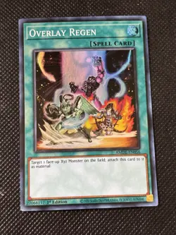 YuGiOh! - Overlay Regen AMDE-EN056 1st Edition Super Rare Near Mint - Image 1