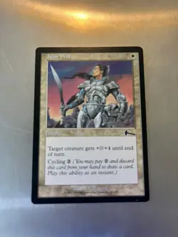 1x Iron Will 1999 Urza's Legacy Magic Card, COMBINED SHIPPING - Image 1