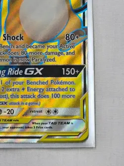 Pokemon Raichu & Alolan Raichu GX Tag Team Holographic Card HP260 #220/236 - Image 5