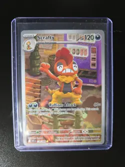 Scrafty : SCARLET AND VIOLET - WHITE FLARE 139/86 - Pokemon Single Card - Image 1