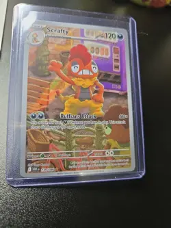 Scrafty : SCARLET AND VIOLET - WHITE FLARE 139/86 - Pokemon Single Card - Image 2