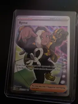 Pokemon TCG Ryme Obsidian Flames Trainer Full Art Card 221/197 NM Condition - Image 2