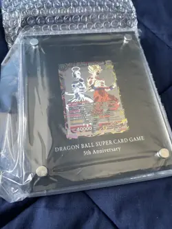 DRAGON BALL SUPER TCG 5th Anniversary Pure Silver Card Limited Edition 527/555 - Image 1