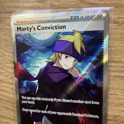 Pokemon Card Morty's Conviction 201/162 Ultra Rare Holo Temporal Forces MINT - Image 4