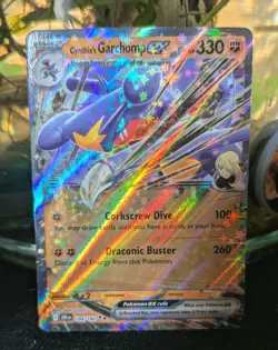 Cynthia's Garchomp EX Holo Double Rare Card 104/182 Sv10: Destined Rivals - Image 1