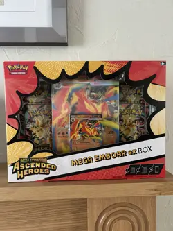 Pokemon TCG Ascended Heroes Mega Emboar EX Box - Sealed - Image 1