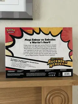 Pokemon TCG Ascended Heroes Mega Emboar EX Box - Sealed - Image 3