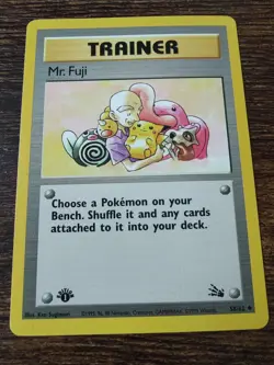 Pokemon Fossil 1st Edition Mr. Fuji 58/62 Non Holo - Image 1