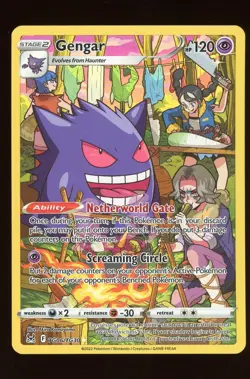 Auction #2 2022 Pokemon SWSH Lost Origin Trainer Gallery #TG06 FA Gengar - Image 1