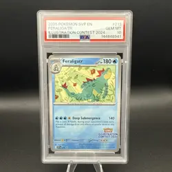 2025 Pokemon Scarlet Violet Black Star Promo Feraligatr #213 PSA 10 - Image 1