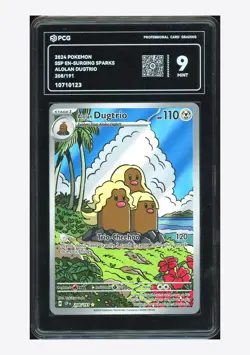 Pokemon PCG 9 Alolan Dugtrio Illustration Rare 2024 208/191 SSP English - Image 1