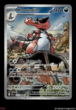 2025 Pokemon TCG Scarlet & Violet Black Bolt #137 Krookodile IR - Image 1