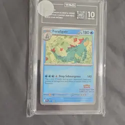 SEALED Pokemon Feraligatr 213 TAG 10 Illustration Contest Scarlet & Violet Promo - Image 1
