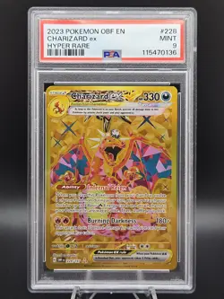 2023 POKEMON EN-OBSIDIAN FLAMES #228/197 CHARIZARD EX HYPER RARE PSA 9 - Image 1