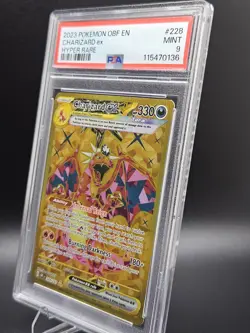 2023 POKEMON EN-OBSIDIAN FLAMES #228/197 CHARIZARD EX HYPER RARE PSA 9 - Image 2