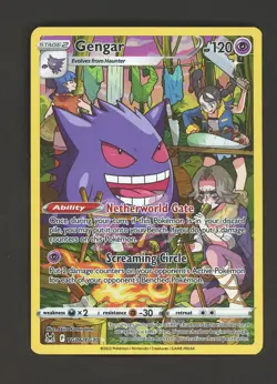 Auction #1 2022 Pokemon SWSH Lost Origin Trainer Gallery #TG06 FA Gengar - Image 1