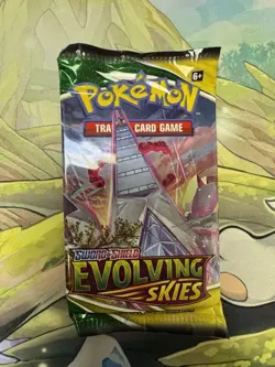 Pokemon TCG Evolving Skies Sealed Booster Pack, English - Image 1