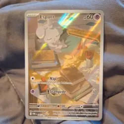 ESPURR 95/88 Pokemon Holographic Illustration Rare Perfect Order NM - Image 1