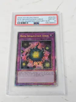 Deck Devastation Virus Quarter Century Secret 1st Ed RA03-EN150 PSA 8 Yugioh - Image 1