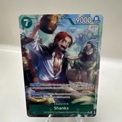 Shanks (Alternate Art) OP14-027 The Azure Sea's Seven Foil MINT One Piece TCG - Image 1