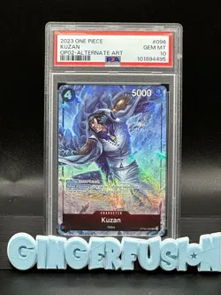 One Piece Paramount War OP02-096 Kuzan SR Alternate Art ENG PSA 10 - Image 1