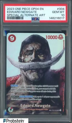 2023 One Piece OP04 #004 Edward Newgate Special Alternate Art PSA 10 GEM MINT - Image 1