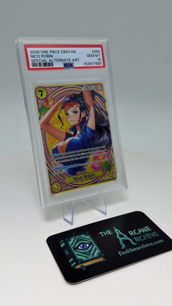 2026 One Piece Nico Robin Special Alternate Art #055 EB03 EN Gem Mint PSA 10 - Image 2