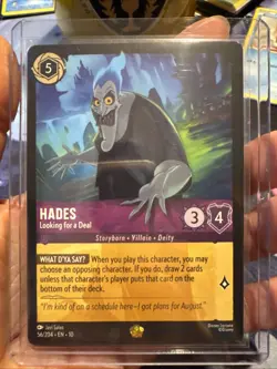 Disney Lorcana TCG - Whispers in the Well Hades Looking For A Deal - 56/204 - Image 1