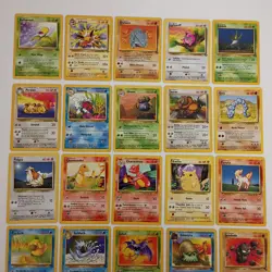 50 Vintage Pokemon Card Lot Light Play Condition Common & Uncommon Free Shipping - Image 2