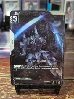 Gundam Card Game Phantom Aria Silver Bullet GD04-068 Rare R+ MINT - Image 1