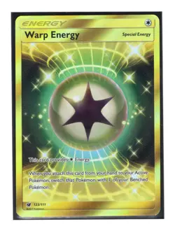 Warp Energy 123/111 Full Art Rare Holo LP Pokemon Card Crimson Invasion 2017 DB4 - Image 1