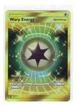Warp Energy 123/111 Full Art Rare Holo LP Pokemon Card Crimson Invasion 2017 DB4 - Image 3