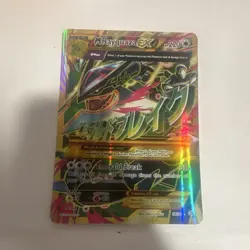 M Rayquaza EX Full Art Ultra Rare XY Ancient Origins Holo Pokemon Card jumbo - Image 1